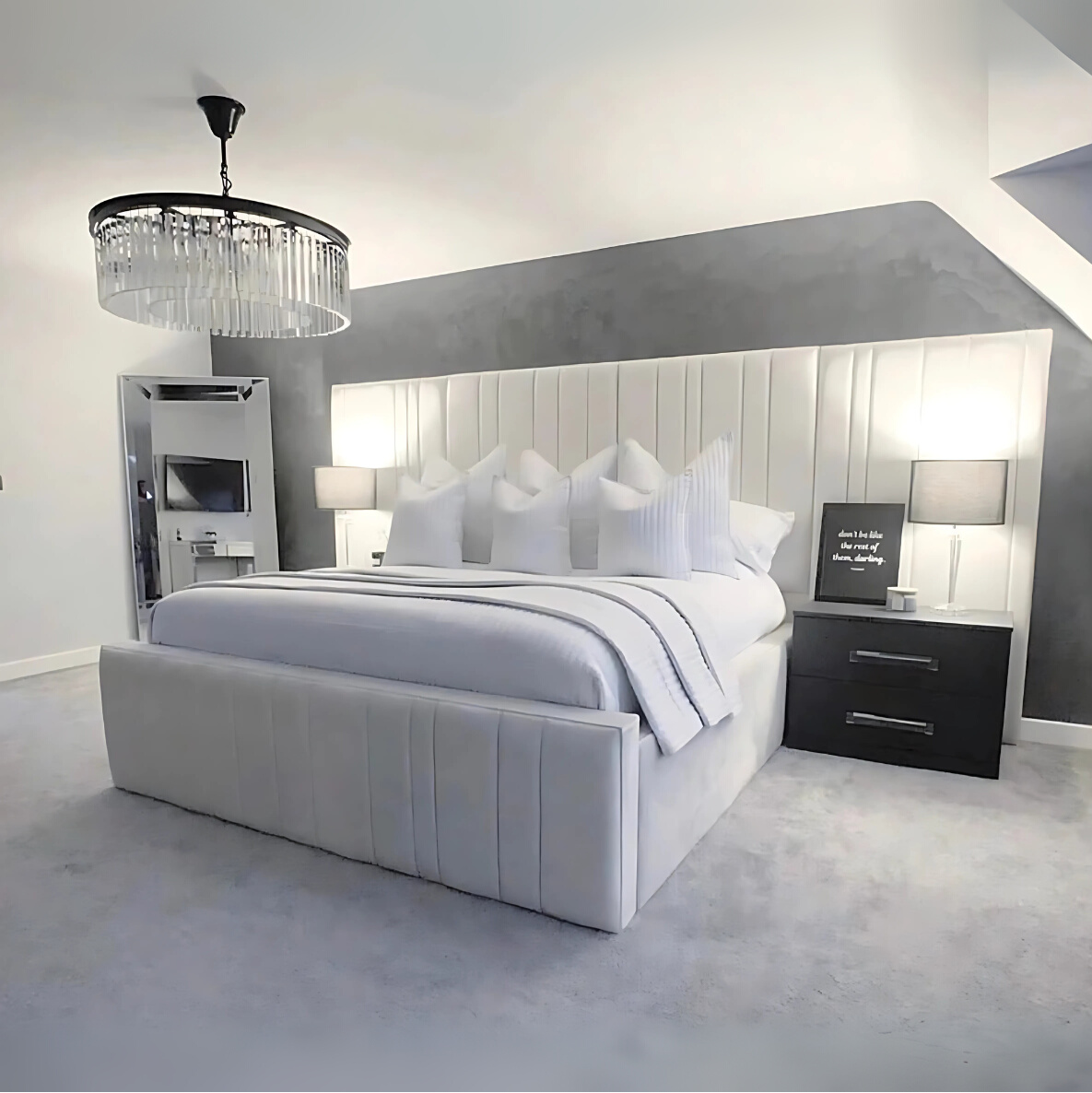 Sephora Wide Panel Bed | Optional Ottoman Storage Bed | The Bed Store