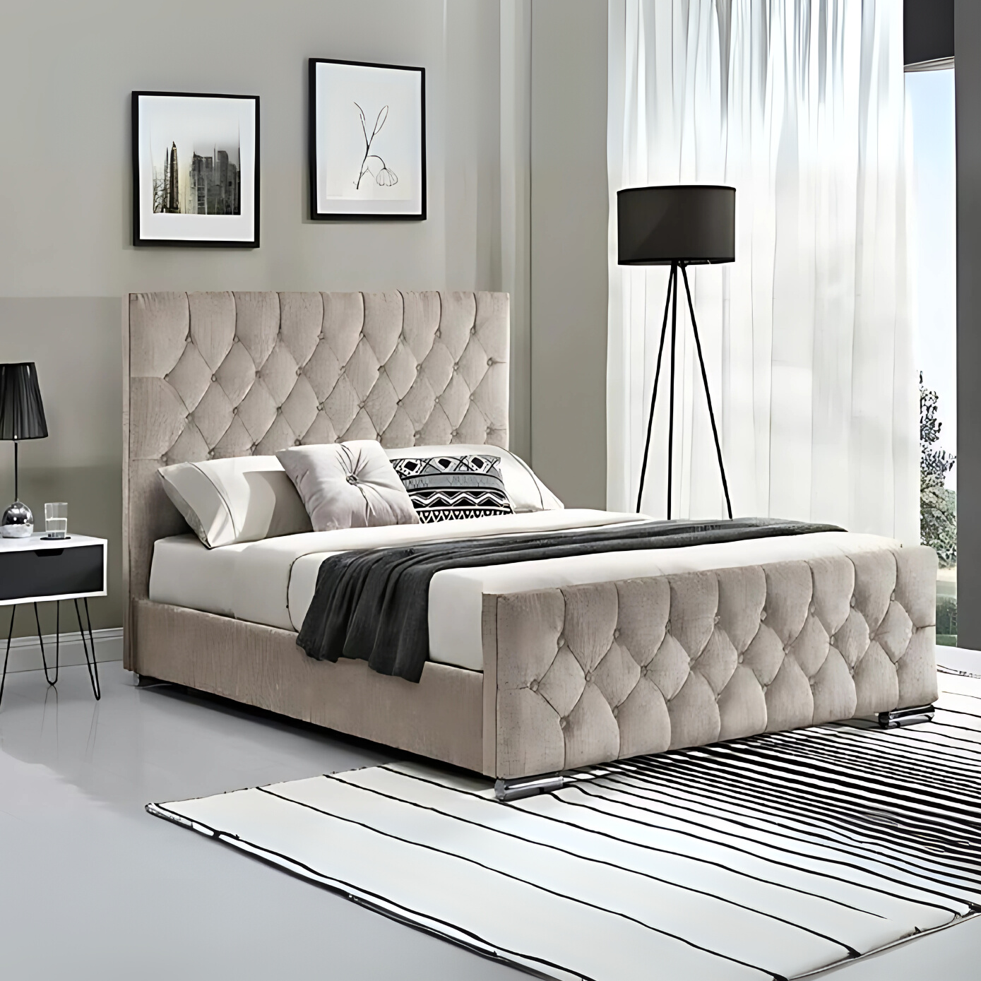 The Oulton Bed | Optional Ottoman Storage Bed | The Bed Store