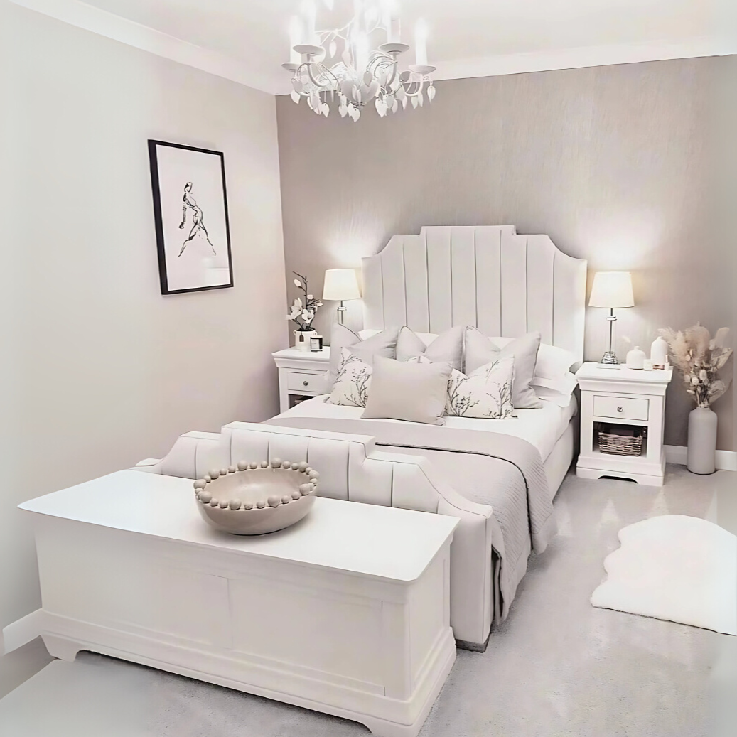 The Curved Crown Bed | Optional Ottoman Storage Bed | The Bed Store