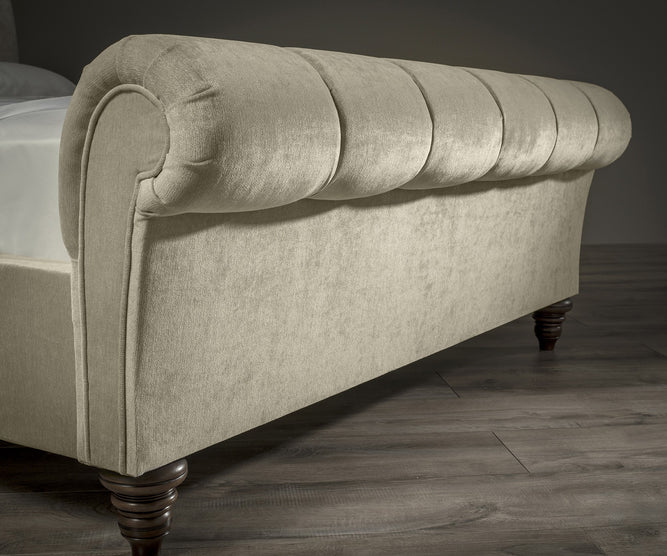 Kensington Haven Upholstered Sleigh Bed | Optional Ottoman Storage Bed | The Bed Store