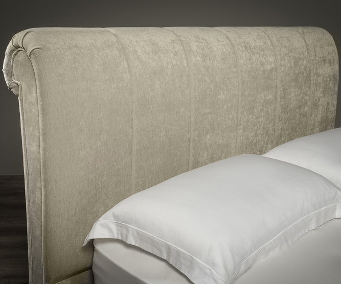 Kensington Haven Upholstered Sleigh Bed | Optional Ottoman Storage Bed | The Bed Store