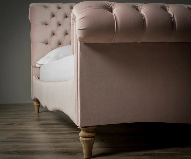 Duchess Chesterfield Sleigh Bed | Optional Ottoman Storage Bed | The Bed Store