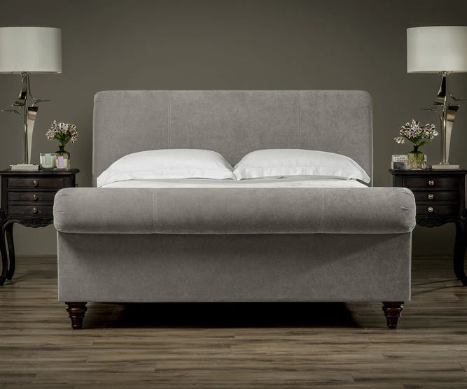 Knightsbridge Upholstered Sleigh Bed | Optional Ottoman Storage Bed | The Bed Store