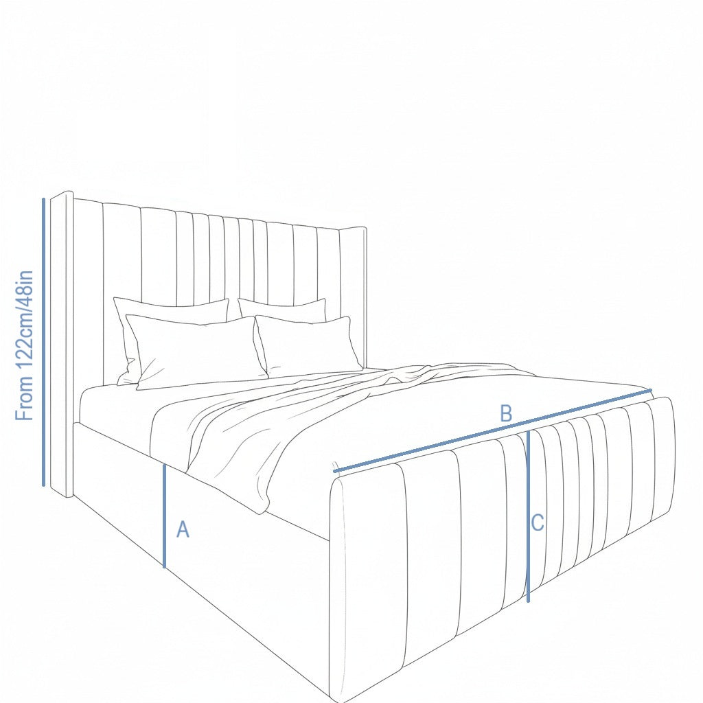 The Mayfair Luxe Bed | Optional Ottoman Storage Bed | The Bed Store