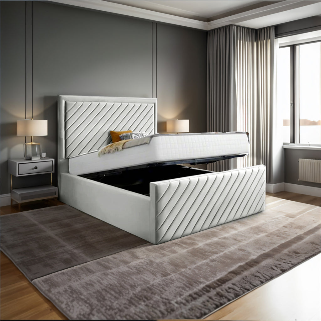 The Rome Bliss Bed | Optional Ottoman Storage Bed | The Bed Store
