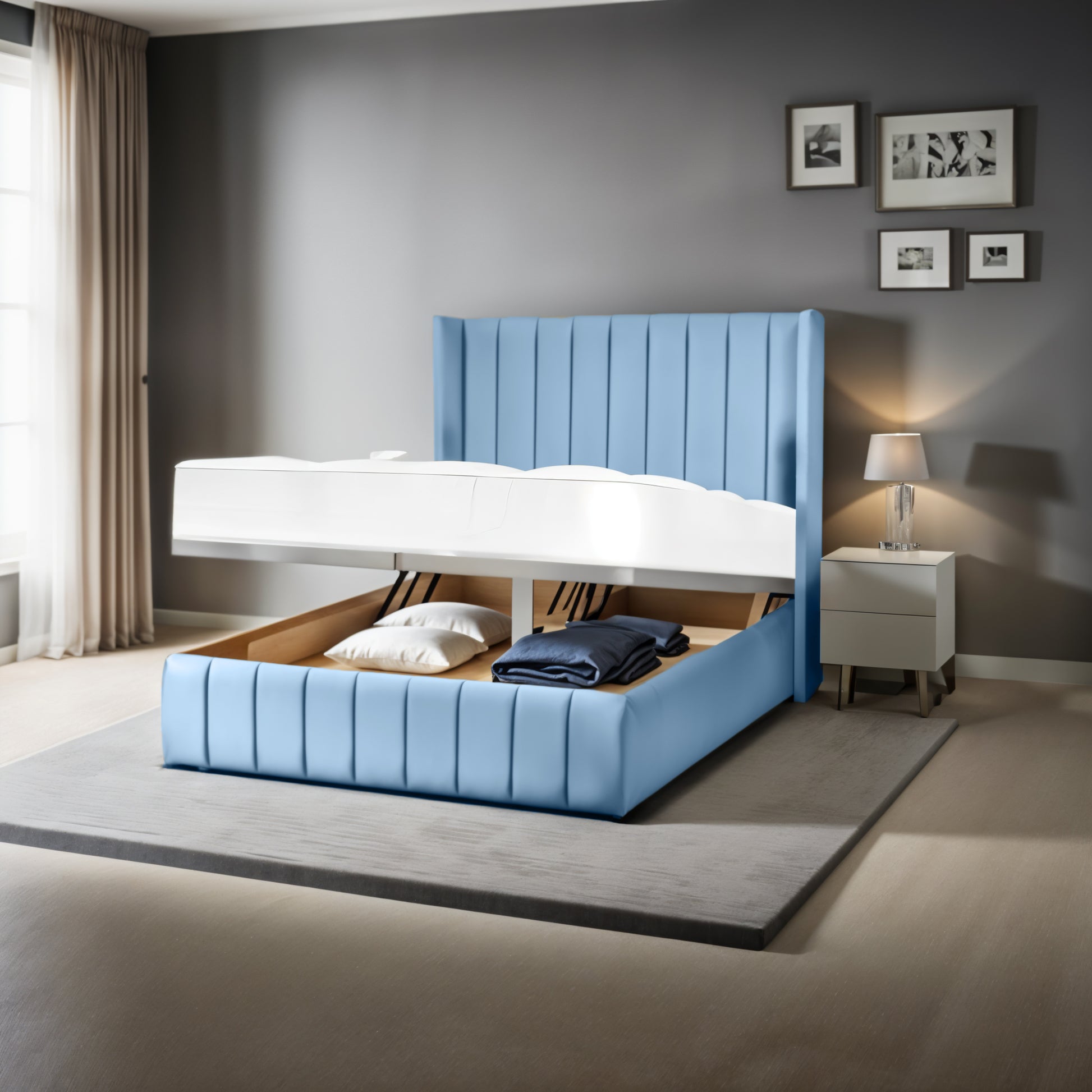 Madrid Cozy Bed | Optional Ottoman Storage Bed | The Bed Store