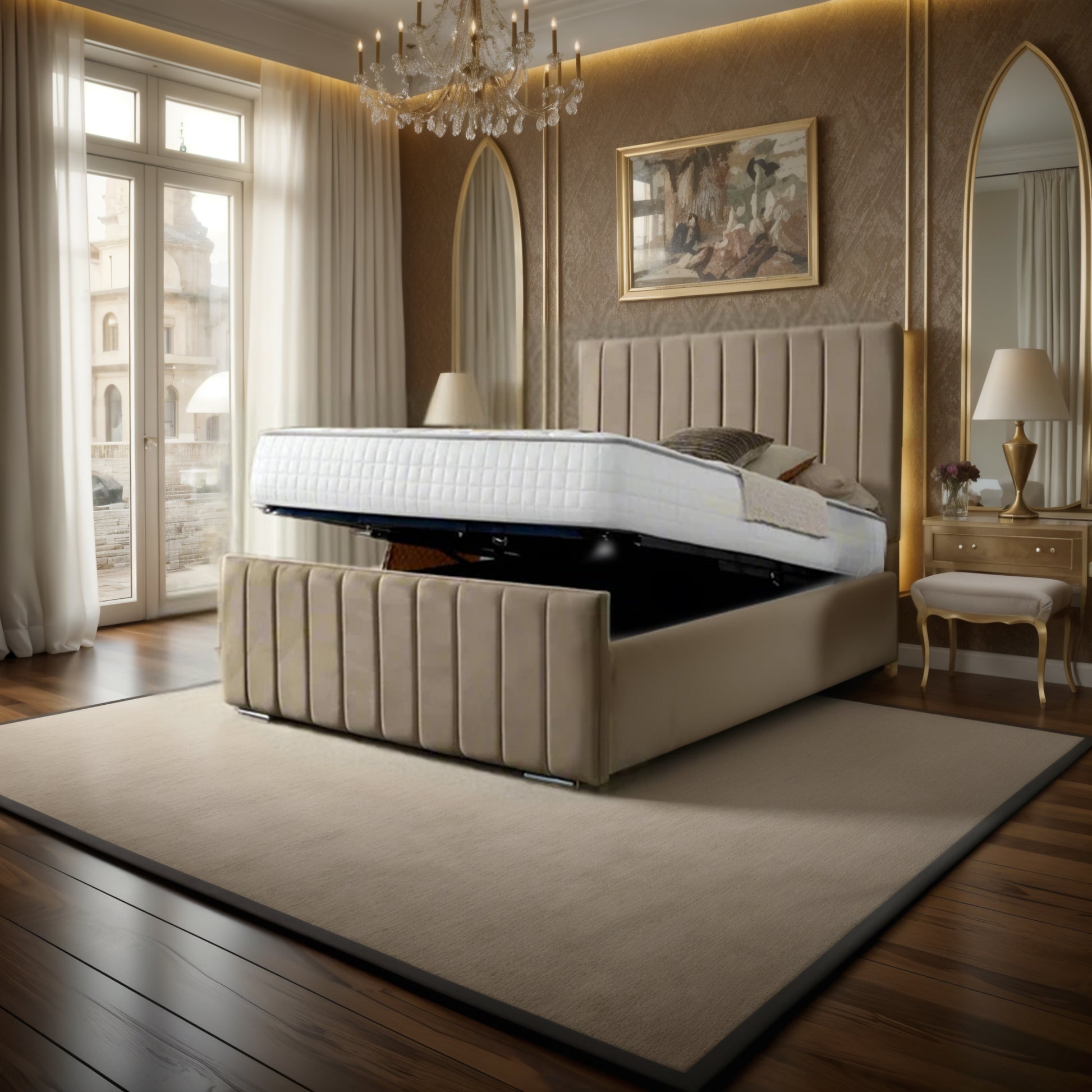 The Somerset Slumber Bed | Optional Ottoman Storage Bed | The Bed Store