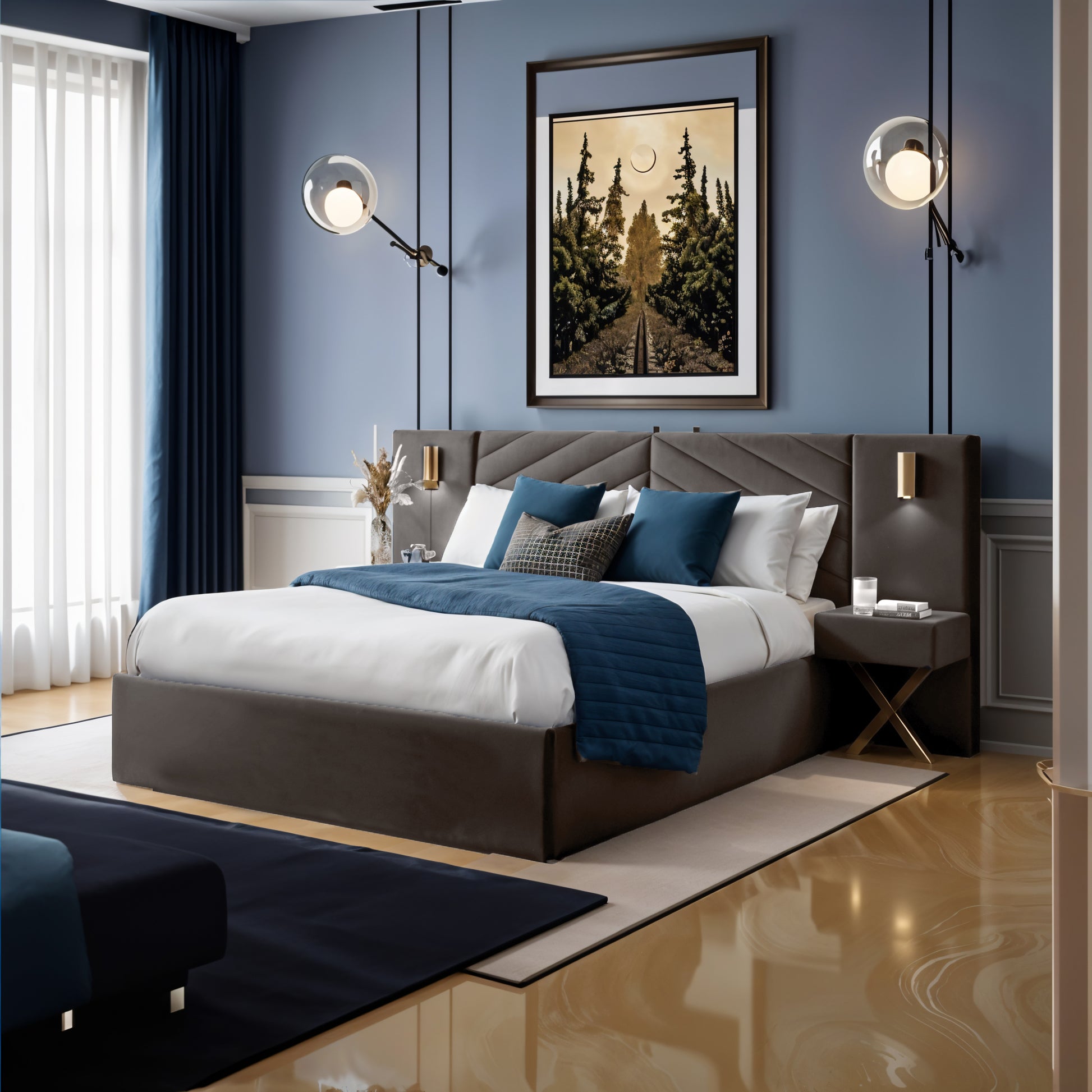 The Thames Tranquillity  Bed | Optional Ottoman Storage Bed | The Bed Store
