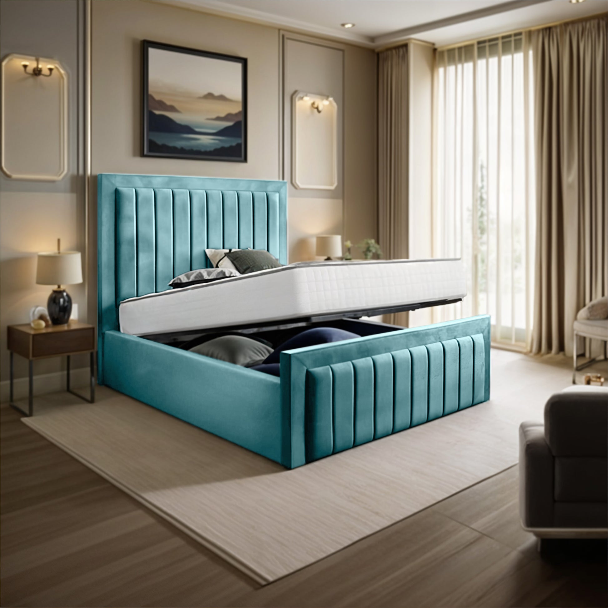 The Milan Dream  Bed | Optional Ottoman Storage Bed | The Bed Store