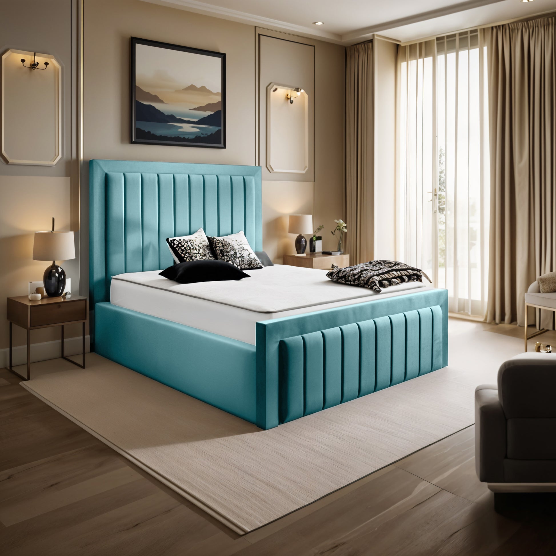 The Milan Dream  Bed | Optional Ottoman Storage Bed | The Bed Store