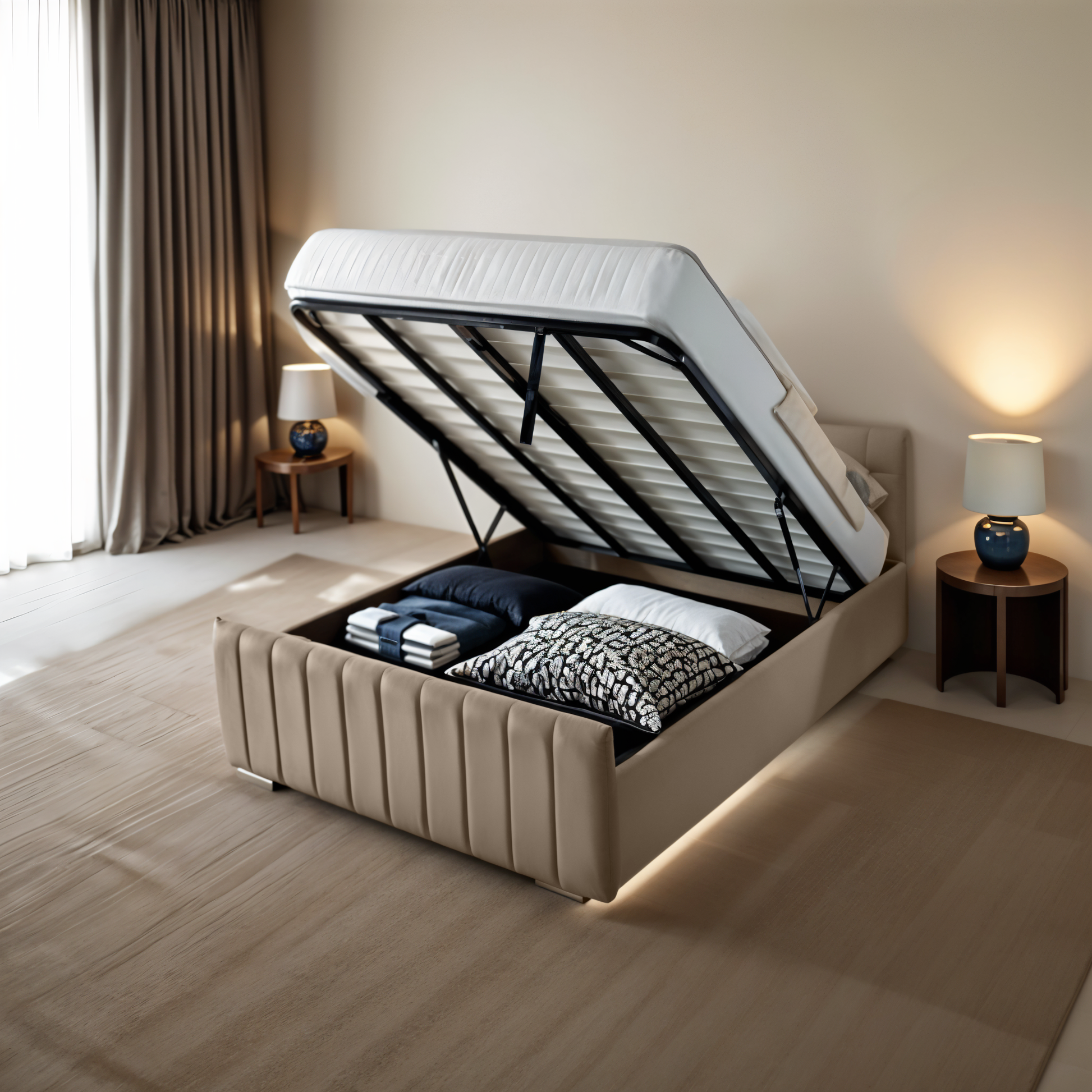 The Somerset Slumber Bed | Optional Ottoman Storage Bed | The Bed Store