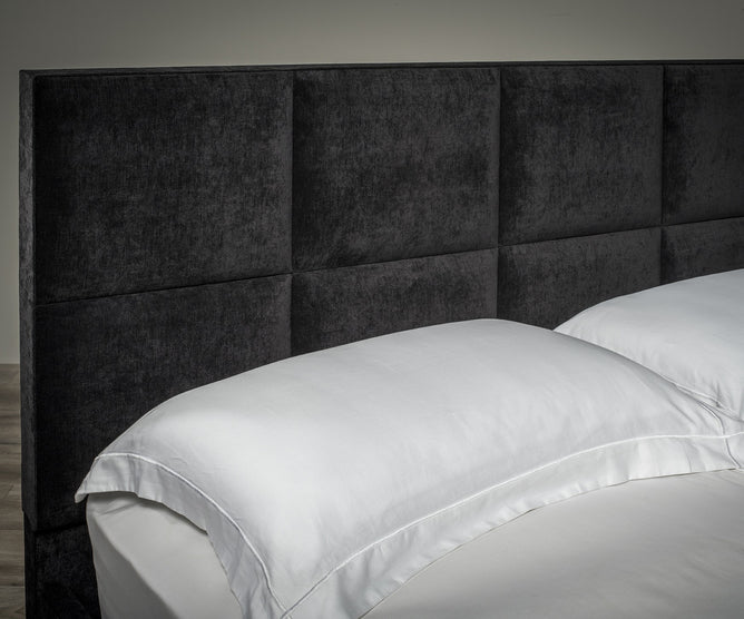 Linear Upholstered Bed | Optional Ottoman Storage Bed | The Bed Store