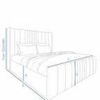 The Mayfair Luxe Bed | Optional Ottoman Storage Bed | The Bed Store - The Bed Store